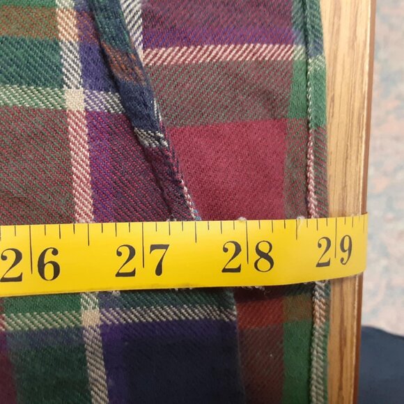 Pendleton Lobo Cotton Wool Blend Green Red Tartan plaid flannel Men's Large USA - Picture 9 of 11